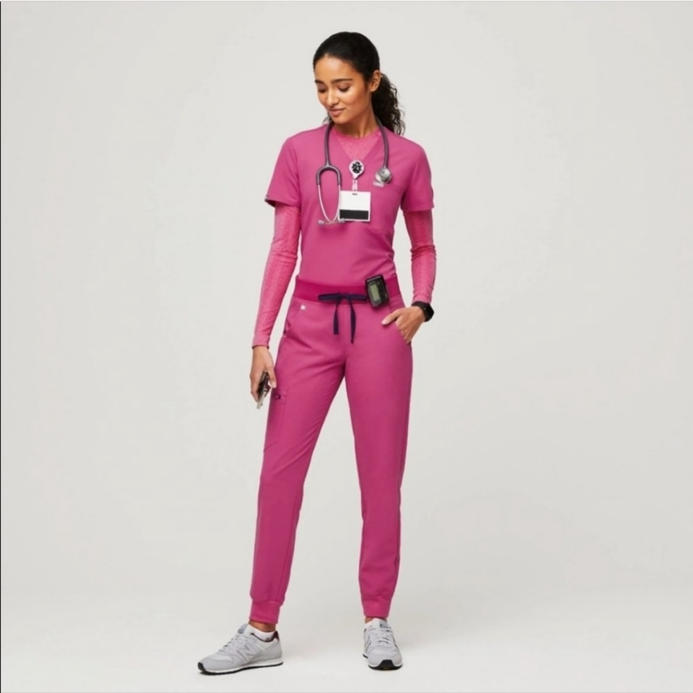NWT FIGS electric orchid Catarina and zamora